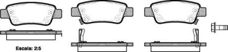Колодки гальмівні диск. задн. (Remsa) Honda Cr-v iii 2.0 06-,Honda Cr-v iii 2.2 06- (P13903.02) WOKING P1390302