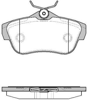Колодки гальмівні диск. задн. (Remsa) PSA Jumpy Expert II 07> (P13993.00) WOKING P1399300