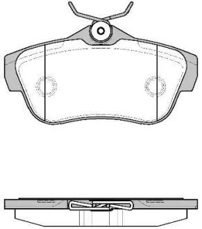 Колодки гальмівні диск. задн. (Remsa) PSA Jumpy Expert II 07> (P13993.00) WOKING P1399300