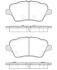 Колодки гальмівні диск. перед. (Remsa) Ford B-max 1.0 12-,Ford B-max 1.4 12-,Ford B-max 1.5 12- (P14143.00) WOKING P1414300 (фото 1)