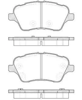 Колодки гальмівні диск. перед. (Remsa) Ford B-max 1.0 12-,Ford B-max 1.4 12-,Ford B-max 1.5 12- (P14143.00) WOKING P1414300