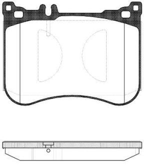 Колодки гальмівні диск. перед. (Remsa) Mercedes-benz S-class 2.1 13-,Mercedes-benz S-class 3.0 13- (P14343.00) WOKING P1434300