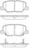 Колодки гальмівні диск. задн. (Remsa) Citroen C4 aircross 1.6 10-,Citroen C4 aircross 1.8 10- (P14363.02) WOKING P1436302 (фото 1)