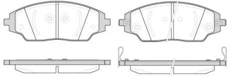 Колодки гальмівні диск. перед. (Remsa) Chevrolet Aveo T300 (P14373.02) WOKING P1437302