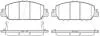 Колодки гальмівні диск. перед. (Remsa) Honda HR-V 15> / Accord 3,5i 12> (P14483.02) WOKING P1448302 (фото 1)
