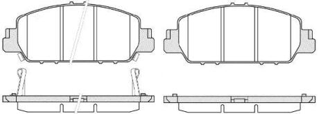 Колодки гальмівні диск. перед. (Remsa) Honda HR-V 15> / Accord 3,5i 12> (P14483.02) WOKING P1448302