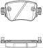 Колодки гальмівні диск. задн. (Remsa) Audi A1 2.0 10-,Audi A1 sportback 2.0 11- (P14493.08) WOKING P1449308 (фото 1)