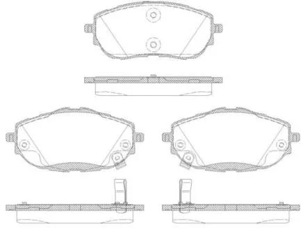 Колодки гальмівні диск. перед. (Remsa) Toyota Corolla Auris 13>18 (P14613.02) WOKING P1461302