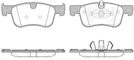 Колодки гальмівні диск. перед. (Remsa) PSA C4 Picasso Grand Picasso 13> (P14803.00) WOKING P1480300
