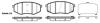 Колодки гальмівні диск. перед. (Remsa) Hyundai Ix20 1.4 10-,Hyundai Ix20 1.6 10- (P15263.02) WOKING P1526302 (фото 1)