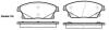 Колодки гальмівні диск. перед. (Remsa) Chevrolet Cruze / Trax / Orlando / Volt / Opel Astra J / Mokka X / Zafira C (P15313.02) WOKING P1531302 (фото 1)