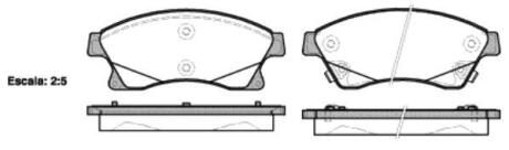 Колодки гальмівні диск. перед. (Remsa) Chevrolet Aveo III Cruze / Opel Astra J (P15313.12) WOKING P1531312