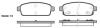 Колодки гальмівні диск. задн. (Remsa) Chevrolet Cruze I, Orlando, Trax I, Opel Astra J, Zafira C, Mokka A (P15323.02) WOKING P1532302 (фото 1)