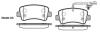 Колодки гальмівні диск. задн. (Remsa) Renault Master III (11-), Opel Movano B (10-) (з датч зносу) (P15393.01) WOKING P1539301 (фото 1)