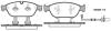 Колодки гальмівні диск. перед. (Remsa) Audi A6 A7 13>18 A8 11>18 (P15413.02) WOKING P1541302 (фото 1)
