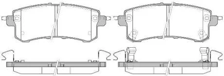 Колодки гальмівні диск. задн. (Remsa) Infiniti Qx56 5.6 10-,Nissan Patrol vi 5.6 10- (P15473.02) WOKING P1547302