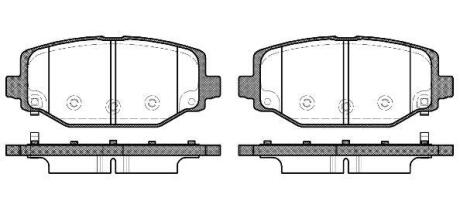 Колодки гальмівні диск. задн. (Remsa) Dodge Journey 08>12 (P15833.04) WOKING P1583304