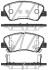 Колодки гальмівні диск. перед. (Remsa) Hyundai Accent (10-), i20 (14-), Kia Rio (11-) (17-) (P15883.02) WOKING P1588302 (фото 1)
