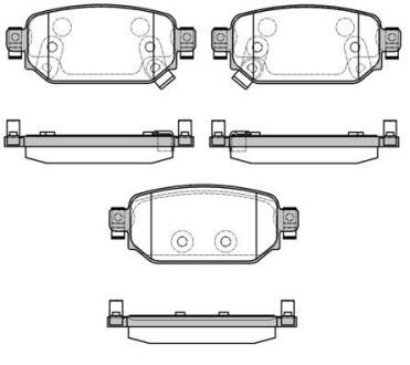 Колодки гальмівні диск. задн. (Remsa) Mazda 3 1,5d 16>19 (P16313.02) WOKING P1631302