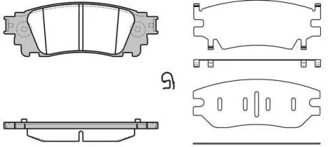 Колодки гальмівні диск. задн. (Remsa) Lexus Nx (zgz1_, agz1_, ayz1_) 2.0 14-,Lexus Nx (zgz1_ (P17363.00) WOKING P1736300