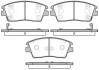 Колодки гальмівні диск. перед. (Remsa) Hyundai Tucson 1.6 15-,Hyundai Tucson 1.7 15- (P17763.02) WOKING P1776302 (фото 1)