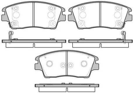 Колодки гальмівні диск. перед. (Remsa) Hyundai Tucson 1.6 15-,Hyundai Tucson 1.7 15- (P17763.02) WOKING P1776302