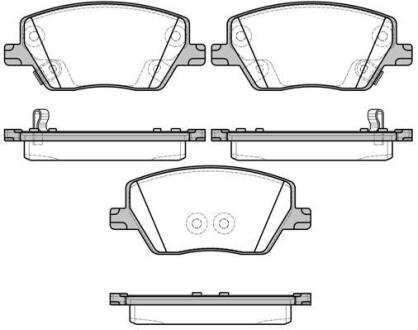 Колодки гальмівні диск. перед. (Remsa) Fiat Tipo 15> (P17953.02) WOKING P1795302