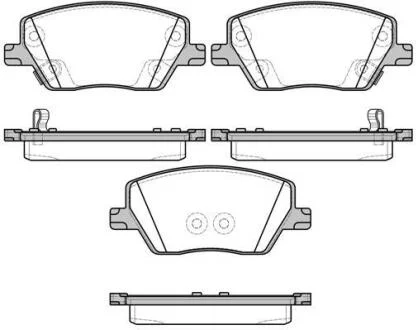 Колодки гальмівні диск. перед. (Remsa) Fiat Tipo 15> (P17953.02) WOKING P1795302
