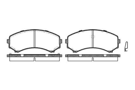Колодки гальмівні диск. перед. (Remsa) Mitsubishi Grandis 2.0 03-,Mitsubishi Grandis 2.4 03- (P2963.00) WOKING P296300