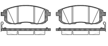 Колодки гальмівні диск. перед. (Remsa) Nissan Cube 1.5 07-,Nissan Cube 1.6 07- (P3933.14) WOKING P393314