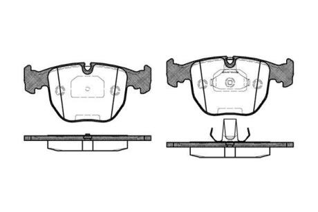 Колодки гальмівні диск. перед. (Remsa) BMW X3e83 ATE ver. (P4963.00) WOKING P496300