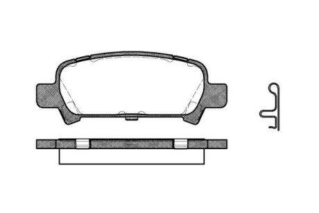 Колодки гальмівні диск. задн. (Remsa) Subaru Forester (sg) 2.0 02-,Subaru Forester (sg) 2.5 02- (P6293.02) WOKING P629302