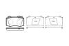 Колодки гальмівні диск. перед. (Remsa) MB C203 E211 S220 S221 Brembo ver. (P6693.00) WOKING P669300 (фото 1)