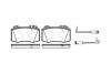 Колодки гальмівні диск. перед. (Remsa) MB C203 E211 S220 ML163 Brembo ver. (P6693.02) WOKING P669302 (фото 1)