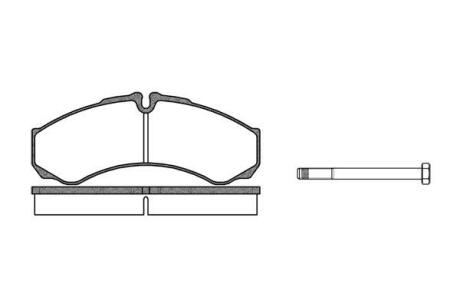 Колодки гальмівні диск. перед. (Remsa) Iveco Daily II III IV V VI Brembo ver. (P7513.00) WOKING P751300
