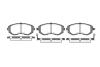 Колодки гальмівні диск. перед. (Remsa) Subaru Forester 02> 08> / Impreza 00> 08> / Legasy, Outback 03> 08> (P8513.02) WOKING P851302 (фото 1)