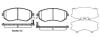 Колодки гальмівні диск. перед. (Remsa) Subaru Forester 08> 13>, Impreza 08> 12>, Legasy 09> 13>, XV 12> (P8513.04) WOKING P851304 (фото 1)