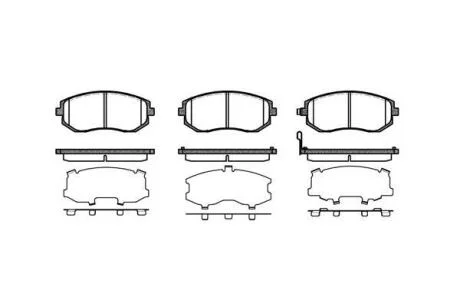 Колодки гальмівні диск. перед. (Remsa) Subaru Forester 03> 08> 13> / Impreza 00> 07> / Legasy 03> 09> / XV 12> (P8513.11) WOKING P851311
