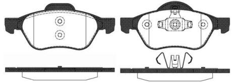 Колодки гальмівні диск. перед. (Remsa) Renault Megane II, Scenic II (P8623.10) WOKING P862310