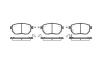 Колодки гальмівні диск. перед. (Remsa) Infiniti Fx 3.5 02-08,Infiniti Fx 4.5 02-08 (P8853.02) WOKING P885302 (фото 1)