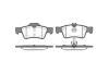 Колодки гальмівні диск. задн. (Remsa) Mercedes-benz Cls (c218) 2.1 11-,Mercedes-benz Cls (c218) 3.0 11- (P8913.00) WOKING P891300 (фото 1)