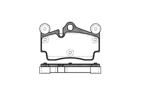 Колодки гальмівні диск. задн. (Remsa) Audi Q7 3.0 06-15,Audi Q7 3.6 06-15,Audi Q7 4.2 06-15 (P8963.00) WOKING P896300