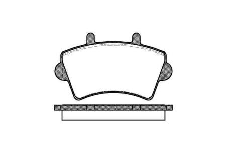 Колодки гальмівні диск. перед. (Remsa) Renault Master Movano 00> 06> (P9193.00) WOKING P919300