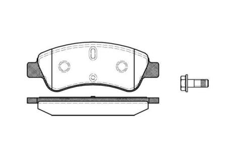 Колодки гальмівні диск. перед. (Remsa) Citroen C2 1.4 03-,Citroen C2 1.6 03-,Citroen C3 i 1.4 02- (P9403.10) WOKING P940310
