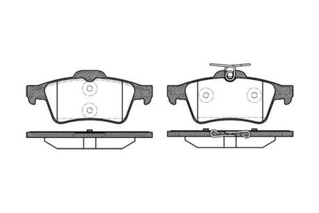 Колодки гальмівні диск. задн. (Remsa) Citroen C5 iii 1.6 08-,Citroen C5 iii 1.8 08- (P9423.20) WOKING P942320