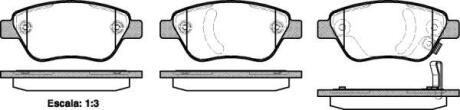 Колодки гальмівні диск. перед. (Remsa) Fiat Doblo I 1,3Mjet 1,9JTD 05>10 / Opel Corsa D 08> (P9583.31) WOKING P958331