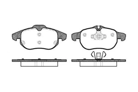 Колодки гальмівні диск. перед. (Remsa) opel Vectra C (P9883.00) WOKING P988300