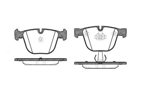 Колодки гальмівні диск. задн. (Remsa) BMW 5e60, 6e63, 7e65, 7f01, X5e70, X5f15 (P9923.00) WOKING P992300
