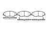 Колодки гальмівні диск. перед. (Remsa) Honda CR-V 01>07, 07> (P9993.00) WOKING P999300 (фото 1)