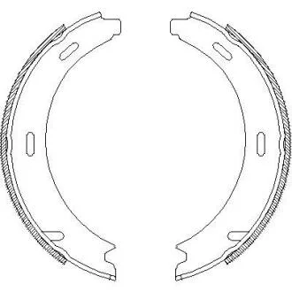 Колодки гальмівні бараб. задн. (Remsa) MB A-class (W169) 1.5i 1.7i (04-12) (Z4093.01) WOKING Z409301